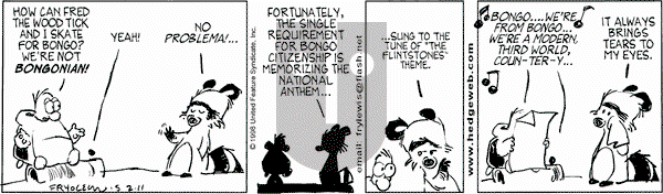 Over the Hedge on Wednesday February 11, 1998 Comic Strip