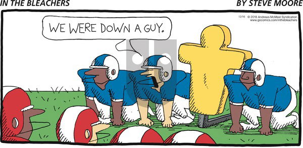 In the Bleachers on Sunday December 16, 2018 Comic Strip