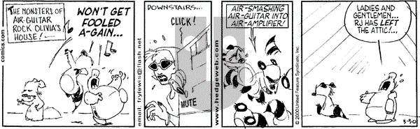 Over the Hedge on Thursday March 30, 2000 Comic Strip