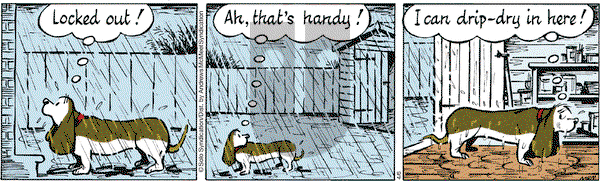 Fred Basset on Friday April 6, 2018 Comic Strip