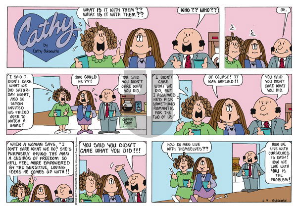 Cathy Classics on Sunday June 9, 1996 Comic Strip