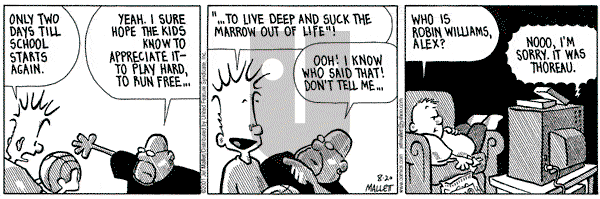 Frazz on Monday August 20, 2001 Comic Strip