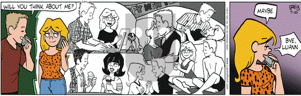 Luann on Tuesday July 10, 2012 Comic Strip