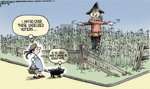 Robert Ariail on Tuesday November 6, 2012 Comic Strip