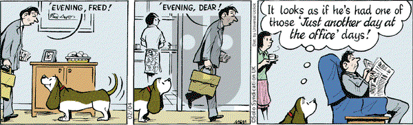Fred Basset on Wednesday February 4, 2015 Comic Strip