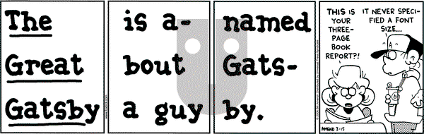 FoxTrot on Wednesday March 15, 2006 Comic Strip