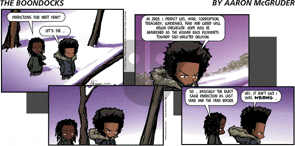 The Boondocks - Sunday December 29, 2002 Comic Strip