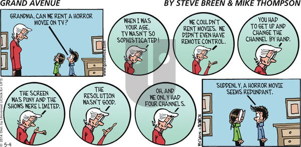 Grand Avenue on Sunday May 4, 2014 Comic Strip