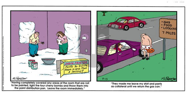 Close to Home on Sunday September 15, 1996 Comic Strip