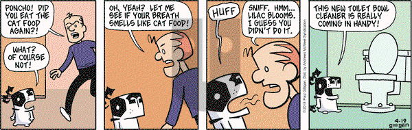 Pooch Cafe on Thursday April 19, 2018 Comic Strip