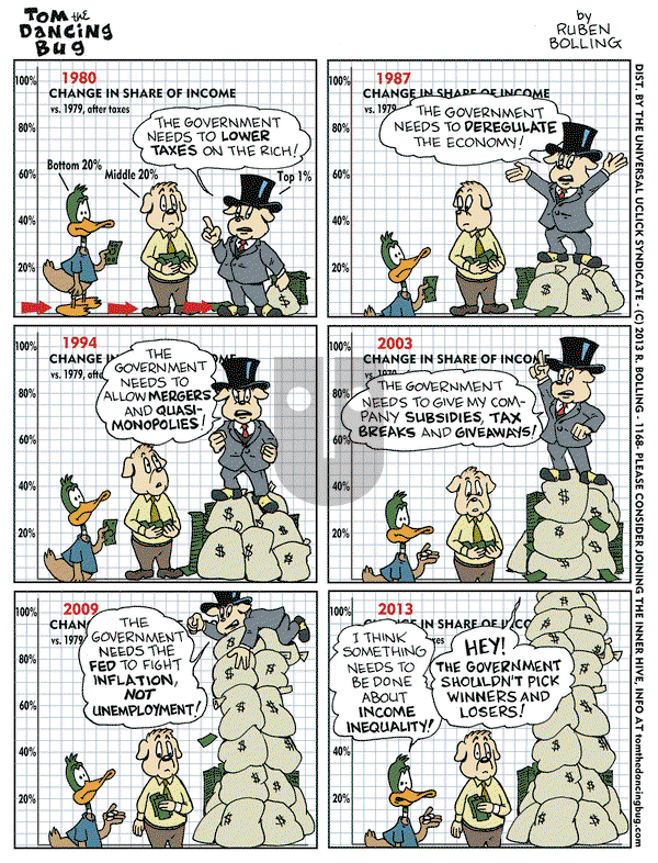 Tom the Dancing Bug on Friday December 20, 2013 Comic Strip
