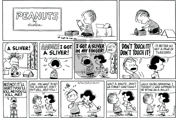 Peanuts - Sunday February 9, 1964 Comic Strip