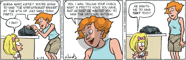 Cleats - Wednesday June 29, 2005 Comic Strip