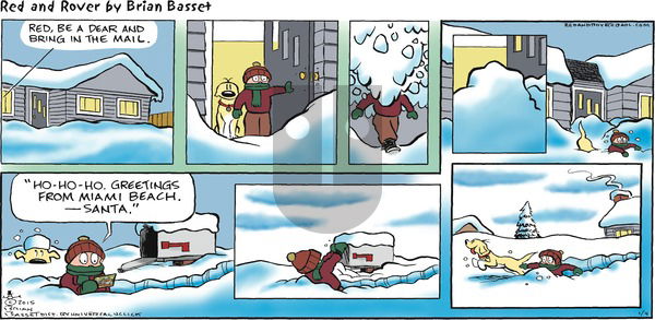 Red and Rover on Sunday January 4, 2015 Comic Strip