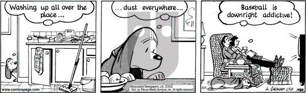 Fred Basset on Monday August 5, 2002 Comic Strip