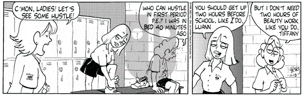 Luann on Tuesday February 16, 1999 Comic Strip