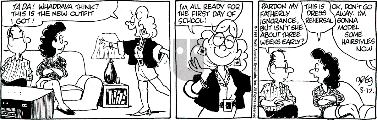 Luann - Monday August 12, 1991 Comic Strip