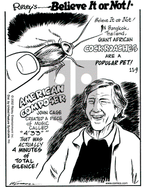Ripley's Believe It or Not on Saturday November 9, 2002 Comic Strip
