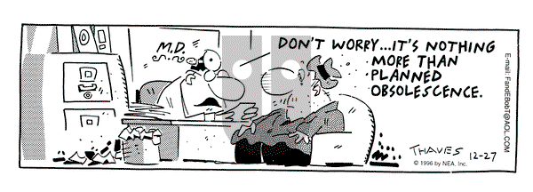Frank and Ernest on Friday December 27, 1996 Comic Strip