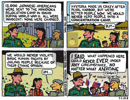 Ted Rall on Saturday July 5, 2003 Comic Strip
