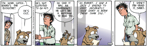 Get Fuzzy on Saturday September 8, 2012 Comic Strip