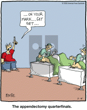 In the Bleachers on Friday February 18, 2005 Comic Strip