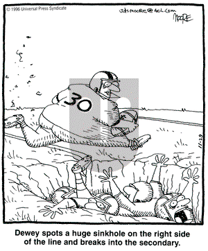 In the Bleachers on Friday November 29, 1996 Comic Strip