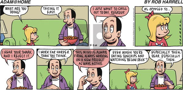 Adam@Home on Sunday April 20, 2025 Comic Strip