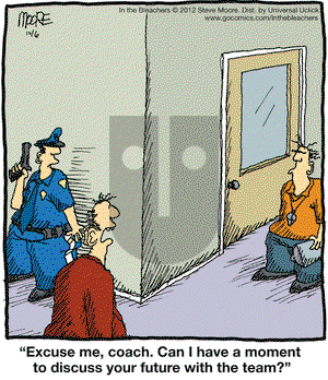 In the Bleachers on Thursday December 6, 2012 Comic Strip