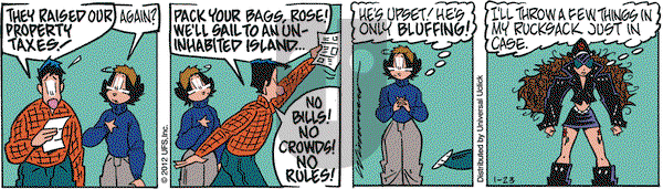 Rose is Rose on Monday January 23, 2012 Comic Strip