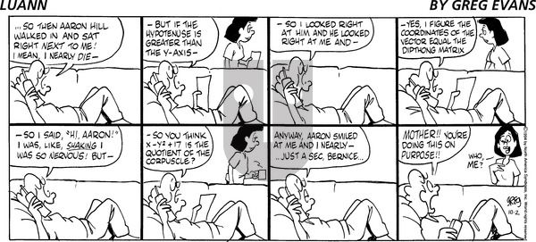Luann on Sunday October 2, 1994 Comic Strip