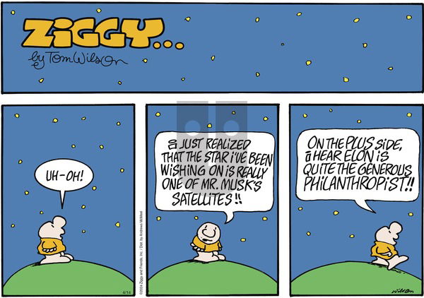 Ziggy - Sunday April 14, 2024 Comic Strip