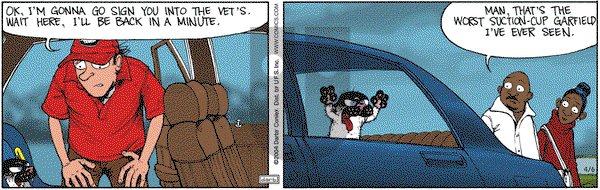 Get Fuzzy on Tuesday April 6, 2004 Comic Strip