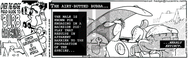 Over the Hedge on Friday October 5, 2001 Comic Strip