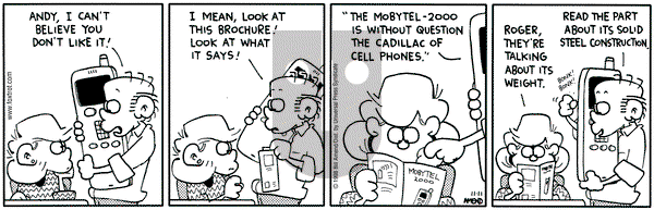 FoxTrot on Wednesday November 11, 1998 Comic Strip