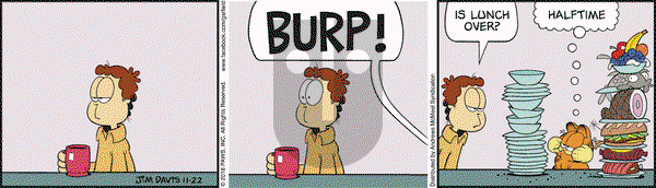Garfield on Thursday November 22, 2018 Comic Strip