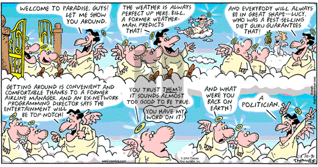 Frank and Ernest on Sunday October 31, 2004 Comic Strip
