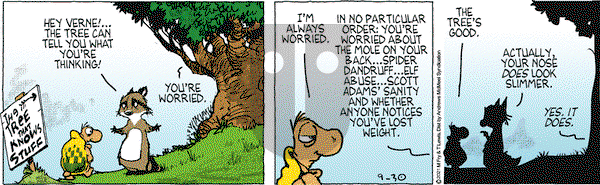 Over the Hedge on Thursday September 30, 2021 Comic Strip