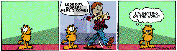 Garfield on Thursday February 28, 1991 Comic Strip