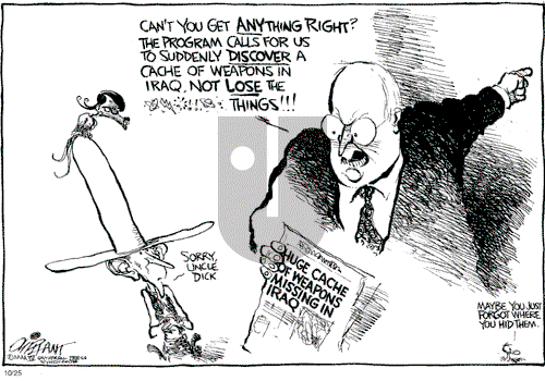 Pat Oliphant on Monday October 25, 2004 Comic Strip