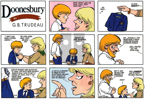 Doonesbury on Sunday October 25, 1987 Comic Strip