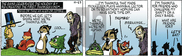 Over the Hedge on Thursday November 27, 2014 Comic Strip