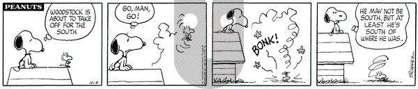 Peanuts on Wednesday November 4, 1970 Comic Strip