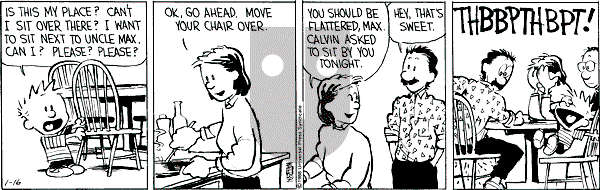 Calvin and Hobbes - Saturday January 16, 1988 Comic Strip