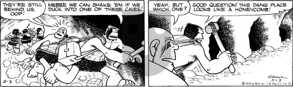 Alley Oop on Monday May 3, 1976 Comic Strip