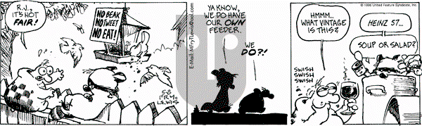 Over the Hedge - Wednesday May 8, 1996 Comic Strip