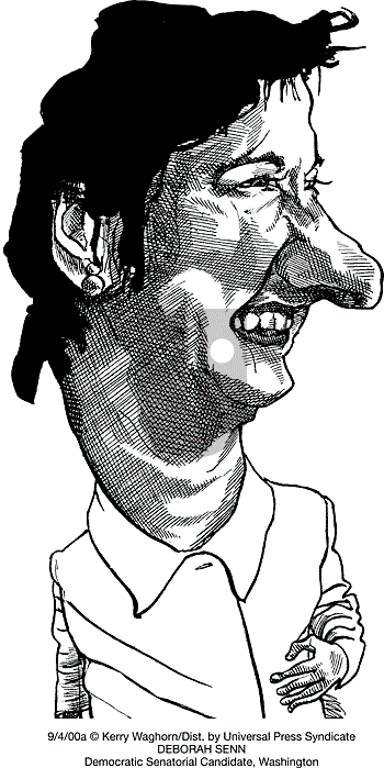 Faces in the News by Kerry Waghorn on Monday September 4, 2000 Comic Strip