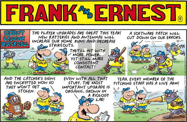 Frank and Ernest on Sunday April 10, 2016 Comic Strip