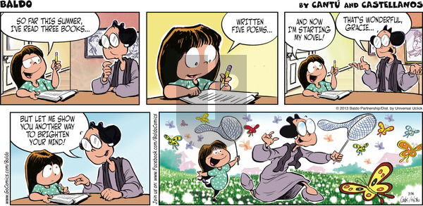 Baldo - Sunday July 14, 2013 Comic Strip
