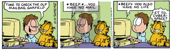 Garfield on Saturday October 12, 1996 Comic Strip